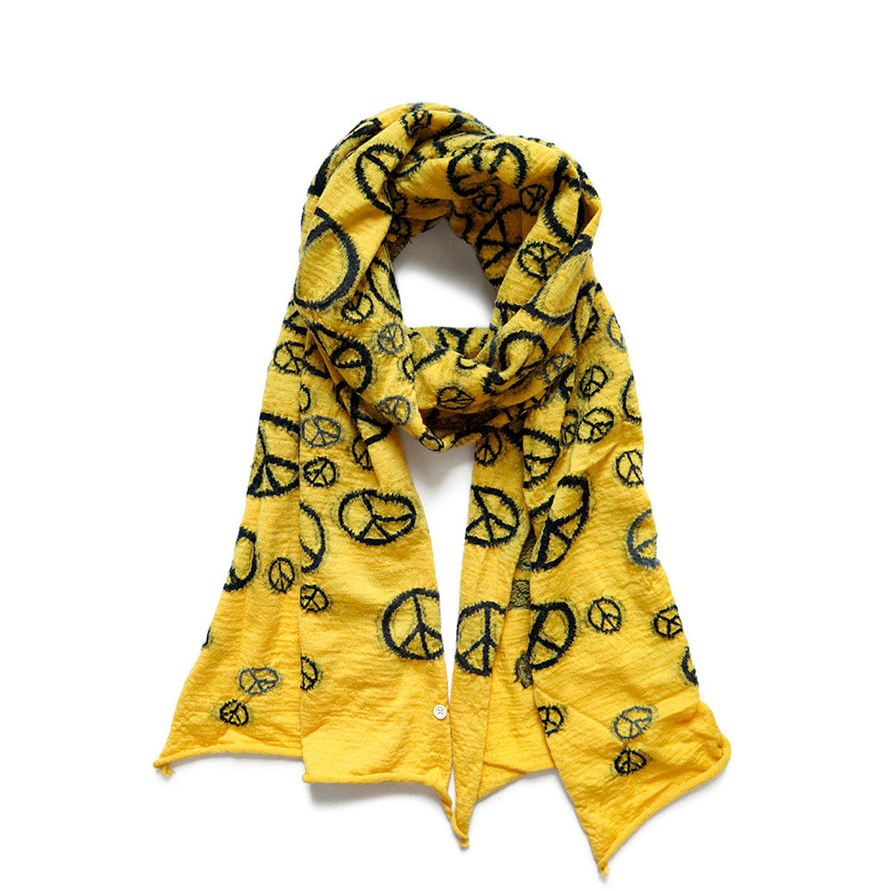 Fulling Wool Happy Scarf Peace 'Yellow' – Hatchet Outdoor Supply Co.