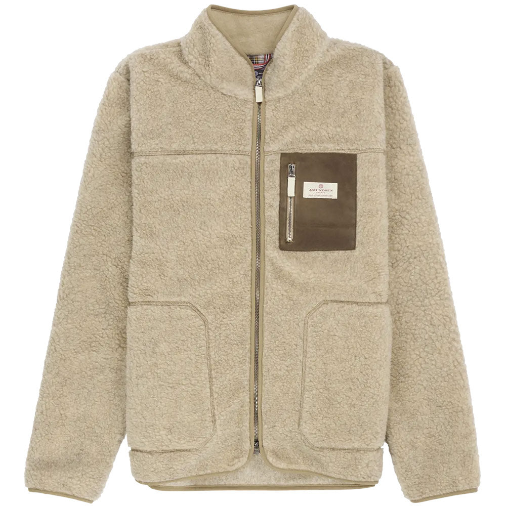 Amundsen Heroes Wool Fleece Jacket Mens Natural | Hatchet Supply