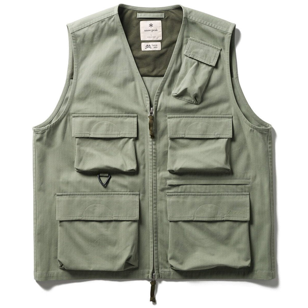 Snow Peak Takibi Herringbone vest 'Foliage' – Hatchet Outdoor
