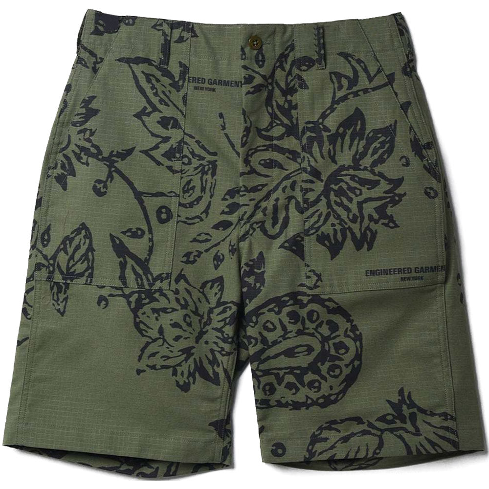 Fatigue Short 'Olive Floral Print Ripstop' – Hatchet Outdoor