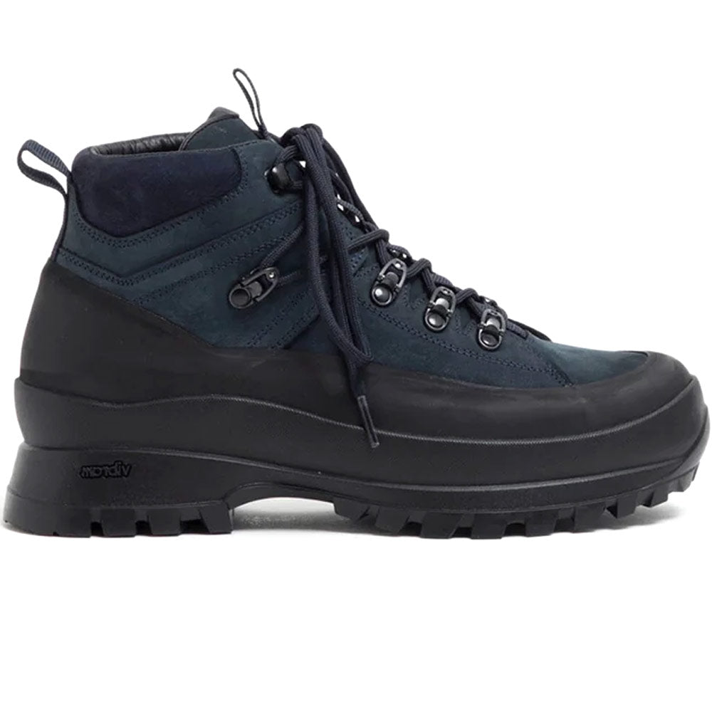 Hiker Lace Up Boots Cow Leather By Diemme 'Navy'