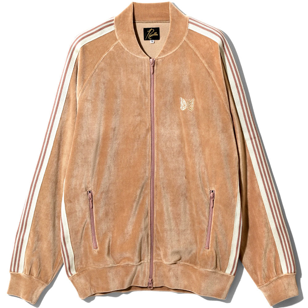 R.C. Track Jacket - C/PE Velour 'Old Rose'