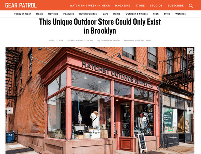 "This Unique Outdoor Store Could Only Exist in Brooklyn" -Gear Patrol