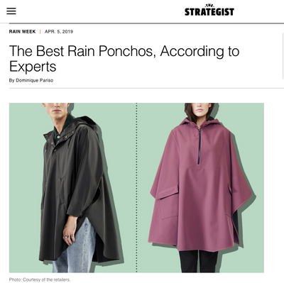 "The Best Rain Ponchos, According to Experts" -The Strategist