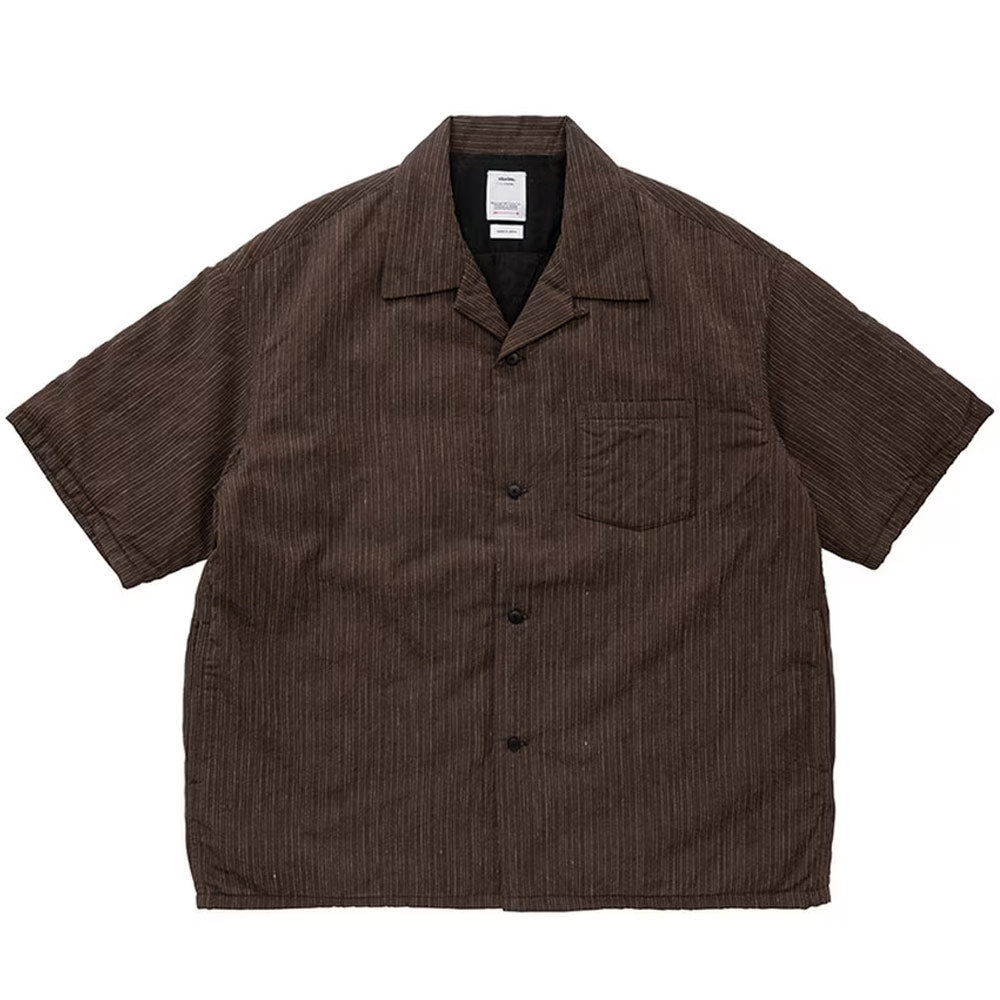 Visvim Wallis Down Shirt S/S Santome 'Brown' | Hatchet Supply