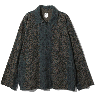 Hunting Shirt - Flannel Cloth / Printed 'Leopard'