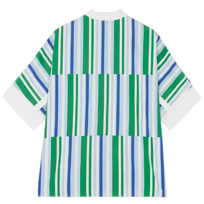 Boxy Shirt 'Blue Green Stripes'