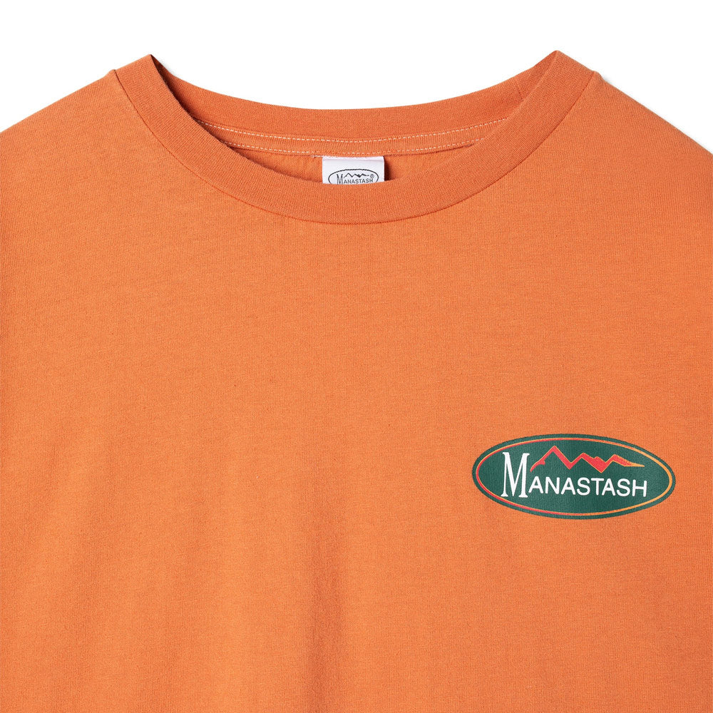 Recycled Cotton Oval Logo Tee 'Orange'