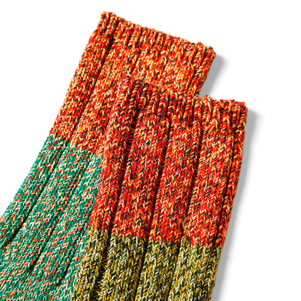 56 Yarn Asymmetry Gogh Grandrelle Yarn Socks 'Red'