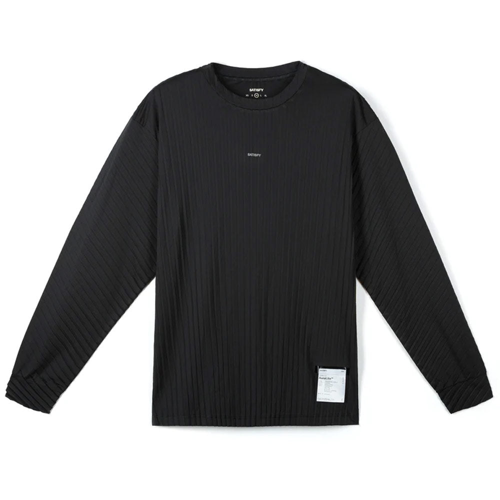 SATISFY | Auralite™ Pleated Long Tee 'Black'