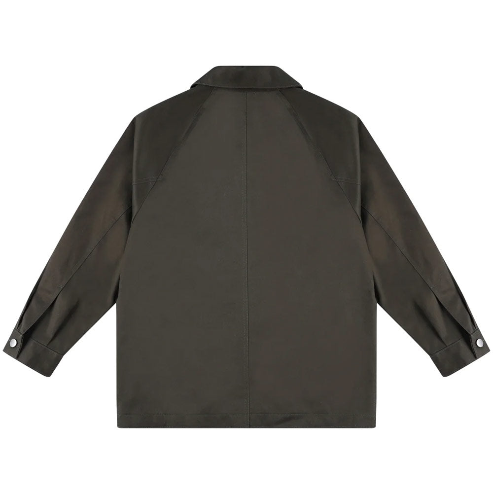 Raglan Cotton Makhlut Jacket 'Dark Brown'