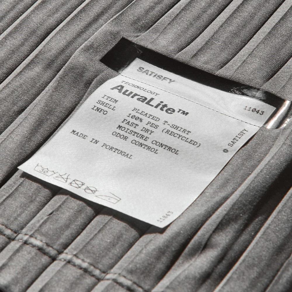 SATISFY | Auralite™ Pleated T-Shirt 'Black'