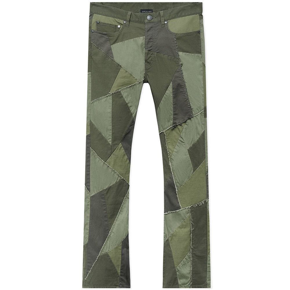 John Elliott | Patchwork Boot-Cut 'Olive'