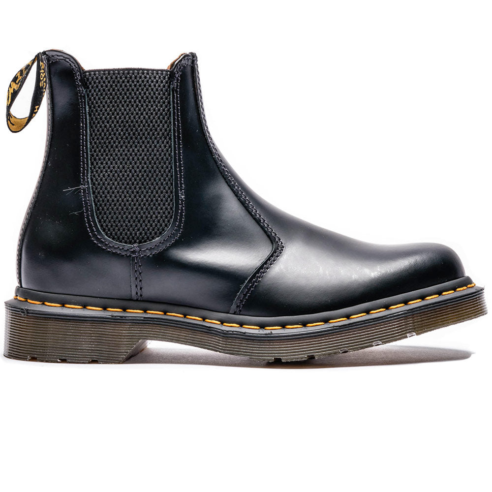 2976 Yellow Stitch Chelsea Boots 'Black Smooth Leather'