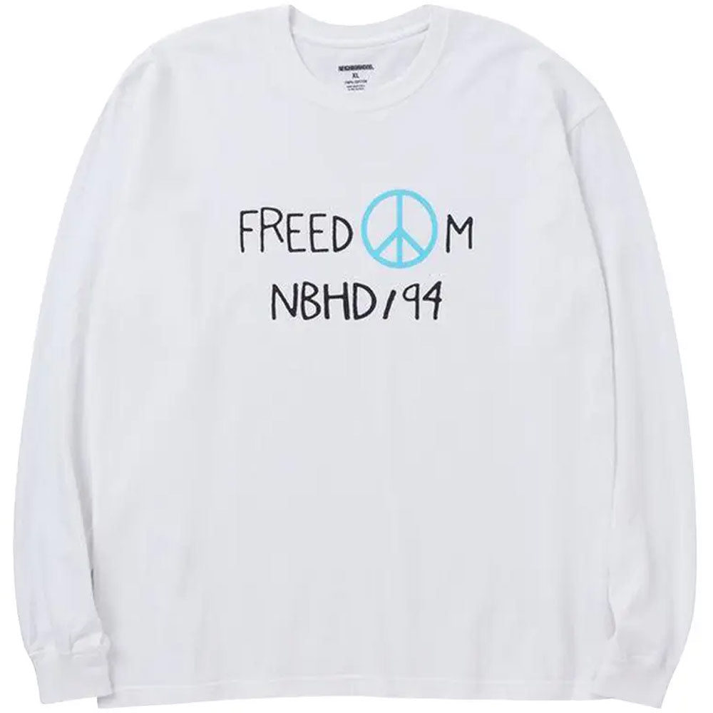 Neighborhood | NH Tee Long Sleeve-8 T-Shirts 'White'