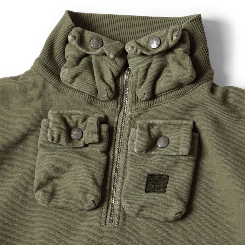 SWT Knit Nickle"4" Half Zip Sweatshirt 'Khaki'