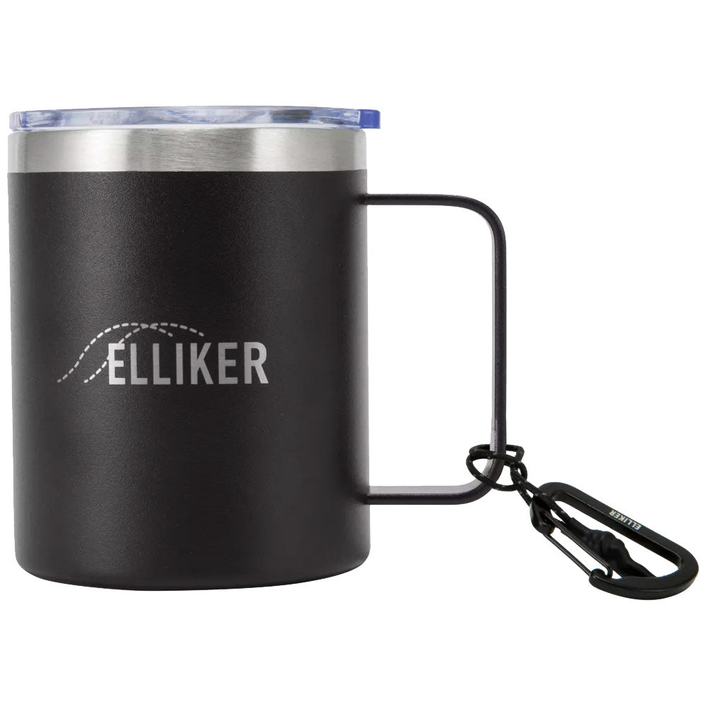 ELLIKER | Malton Vacuum Insulated Camp Mug 12oz 'Black'