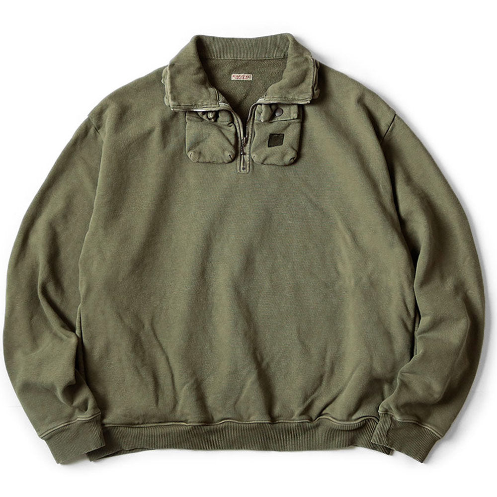 SWT Knit Nickle"4" Half Zip Sweatshirt 'Khaki'