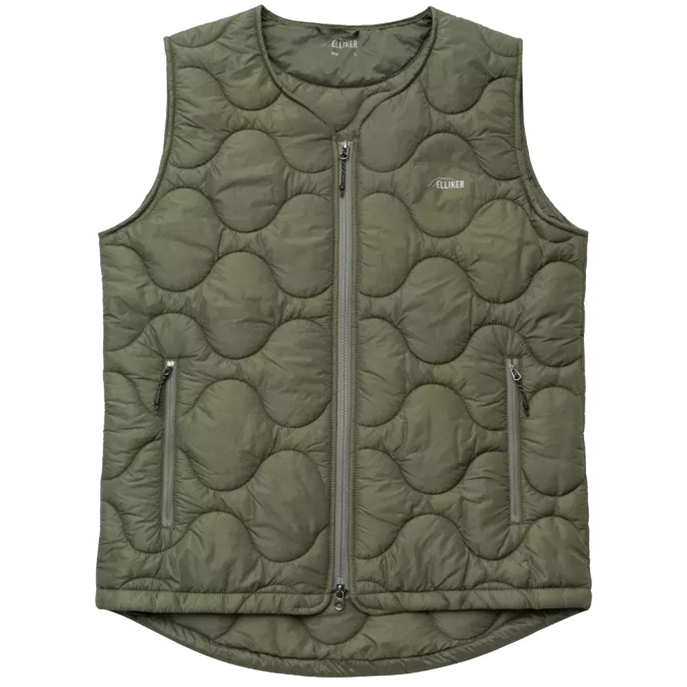 ELLIKER | Satron Insulated Onion Quilt Vest 'Khaki'