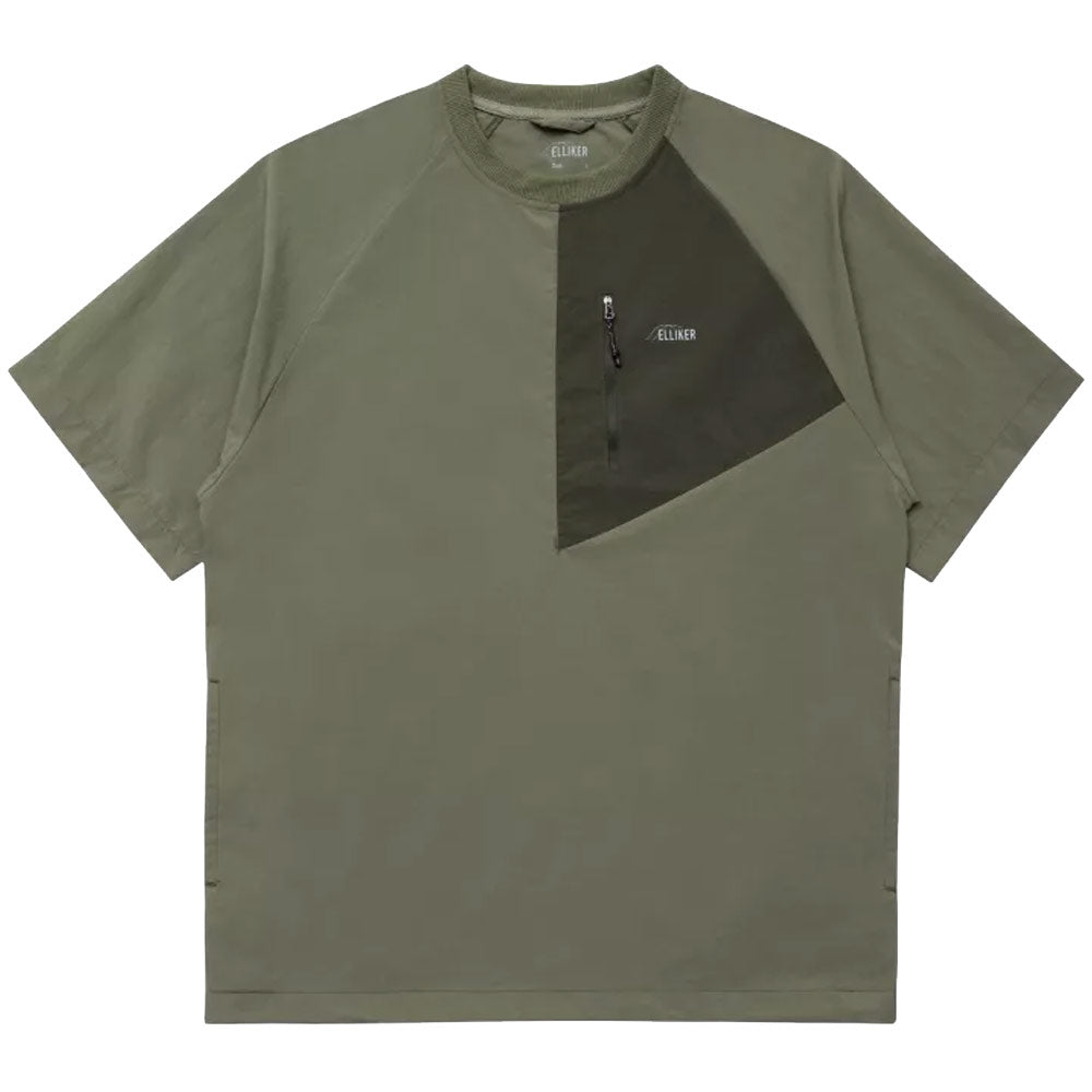 ELLIKER | Kex Short Sleeve Tech T-Shirt 'Khaki'