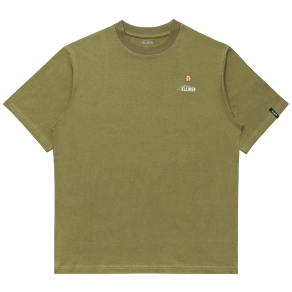 ELLIKER | Rill Bug Print Short Sleeve T-Shirt 'Khaki'