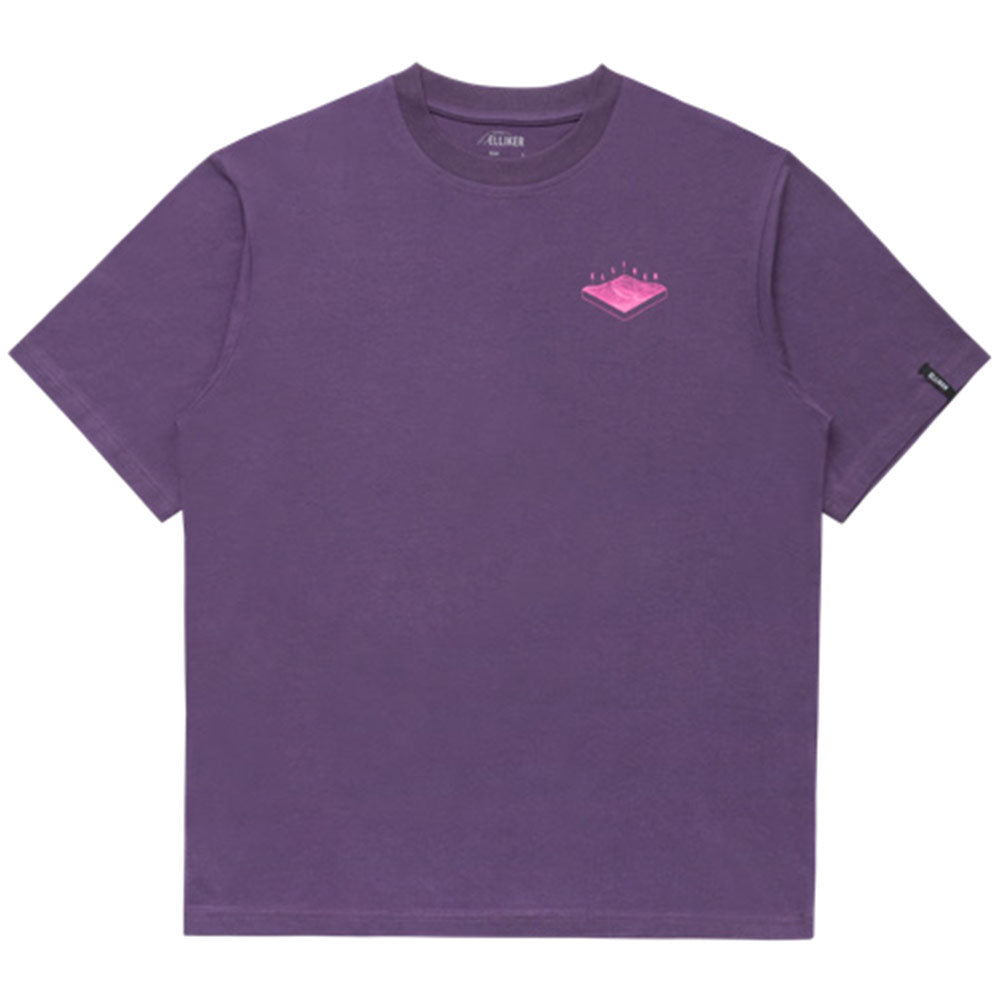 ELLIKER | Rill Hill Print Short Sleeve T-Shirt 'Purple'