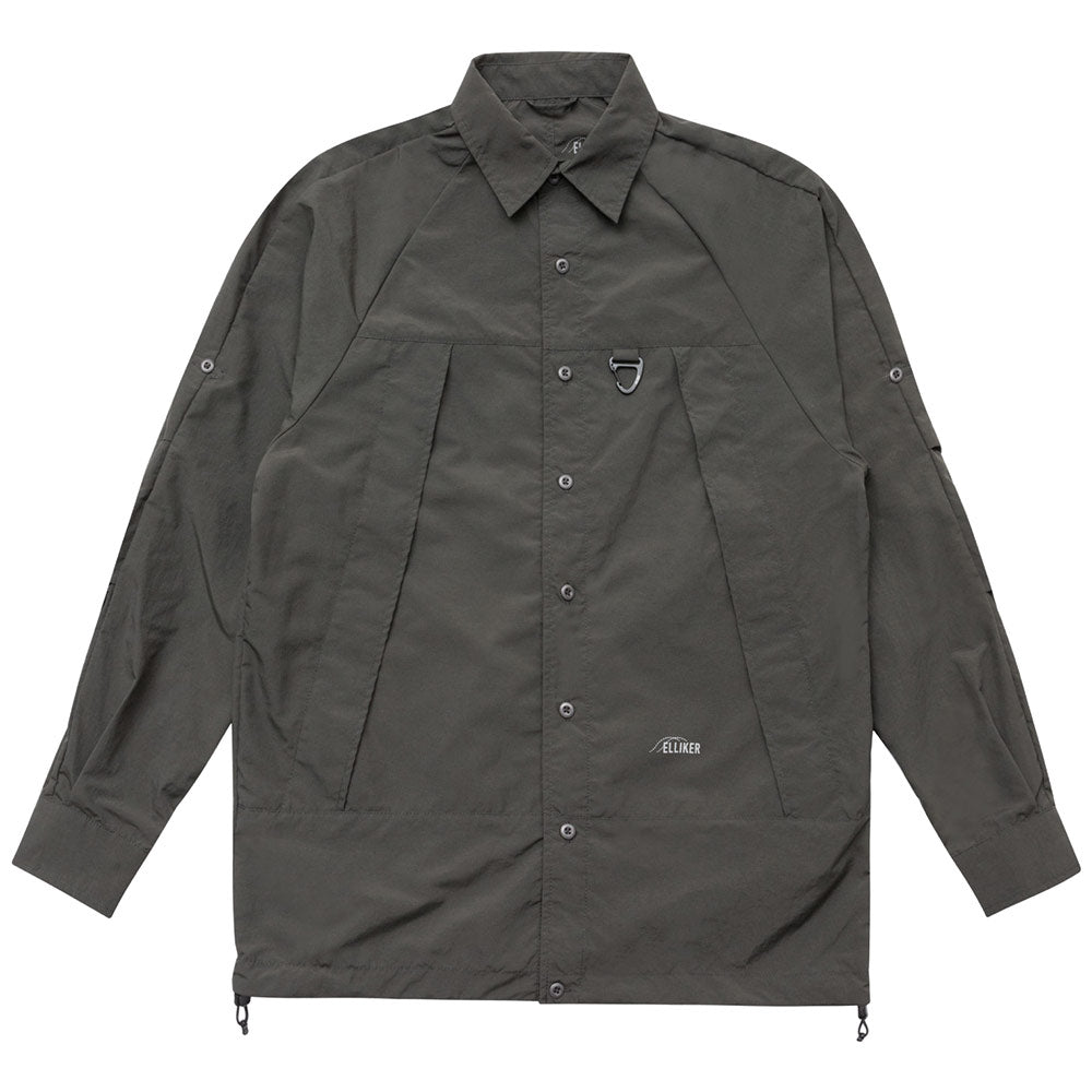 ELLIKER | Craw Long Sleeve Zipper Tech Shirt 'Grey'