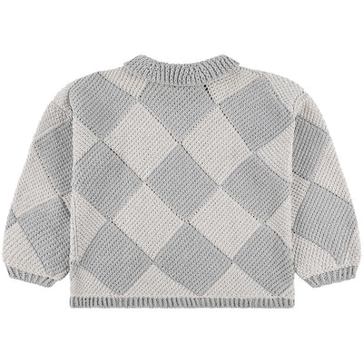 Iota Hand Knitted Collar Jumper 'Grey'