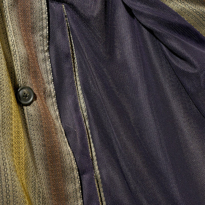 Balcollar Coat - Poly Ombre Stripe Jq. 'Beige / Brown'