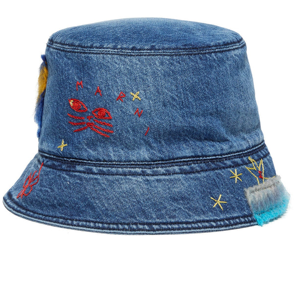 Iris Denim Bucket Hat Ava And Ever Iris Bucket Hat In Light Ombre Denim - FREE  main image 2