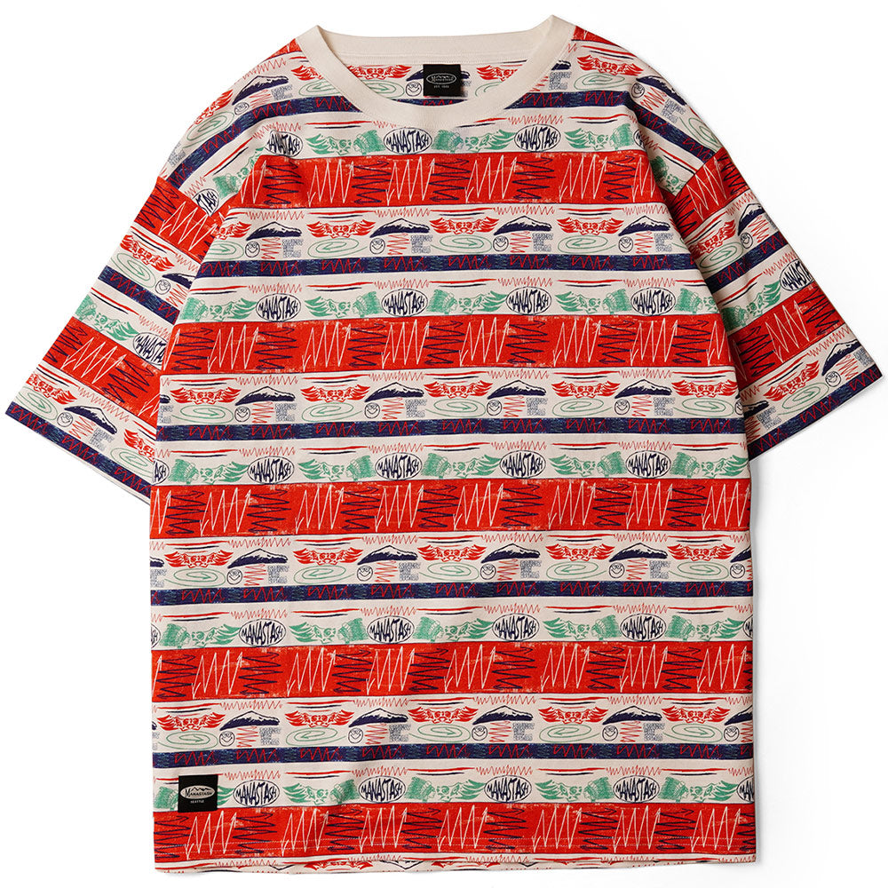 MTN Stripe T-Shirt 'Red'