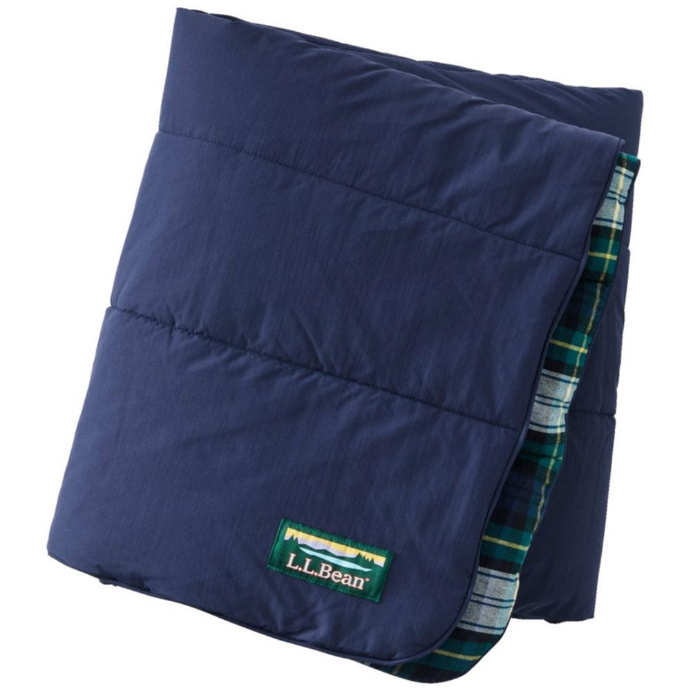 L.L.Bean | L.L.Bean Flannel Camp Blanket 'Bright Navy / Dress Gordon'
