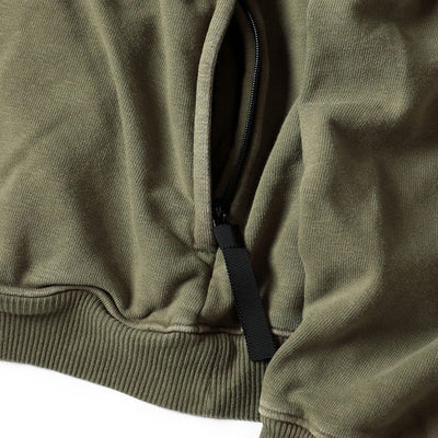 SWT Knit Nickle"4" Half Zip Sweatshirt 'Khaki'