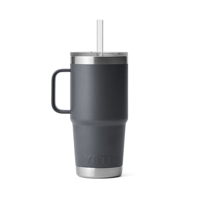 Rambler 25 OZ Mug With Straw Lid 'Charcoal'