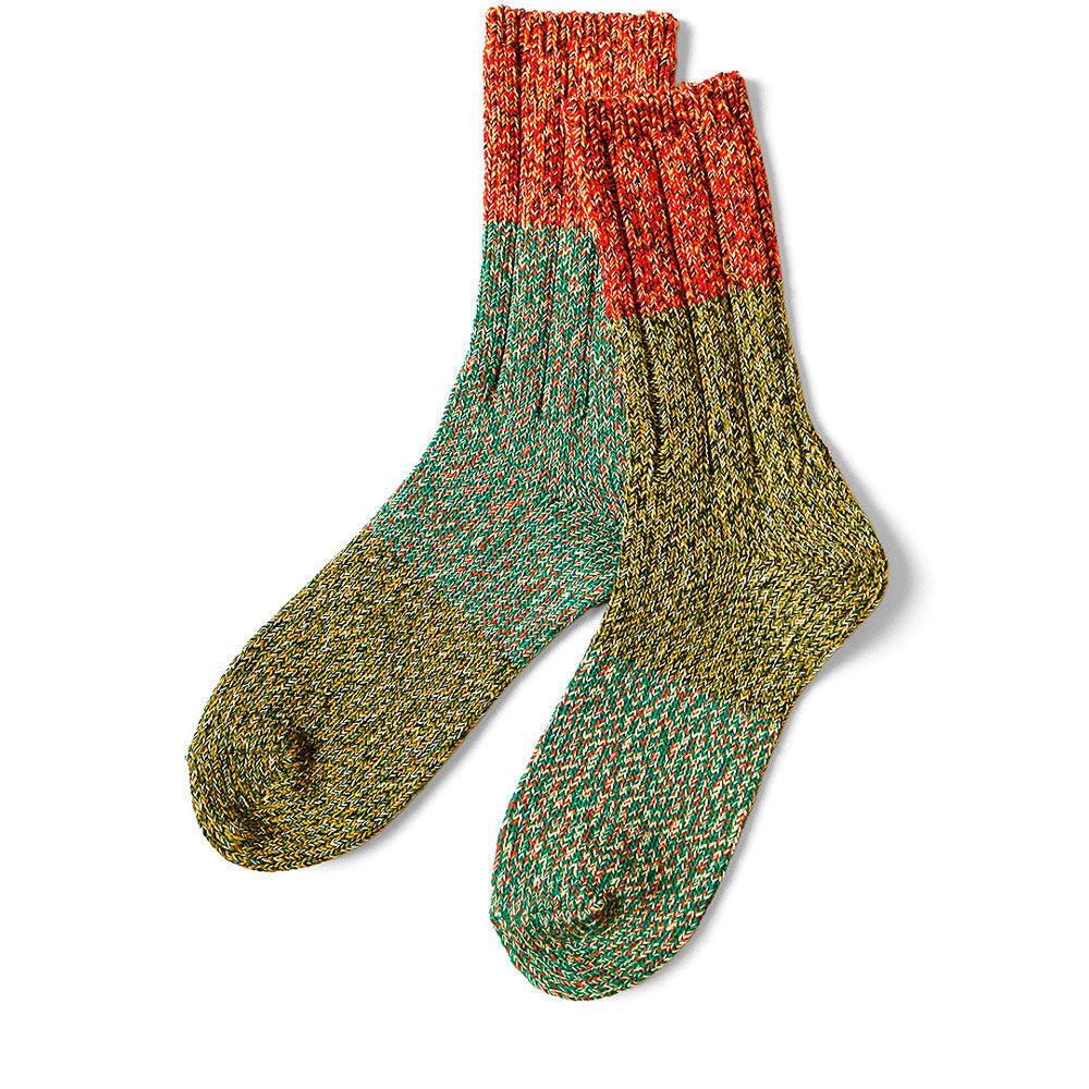 56 Yarn Asymmetry Gogh Grandrelle Yarn Socks 'Red'
