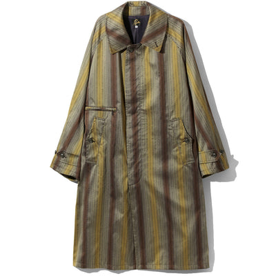 Balcollar Coat - Poly Ombre Stripe Jq. 'Beige / Brown'