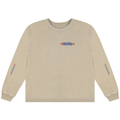 Tatreez Logo Contrast Stitched Long Sleeve Shirt 'Beige'