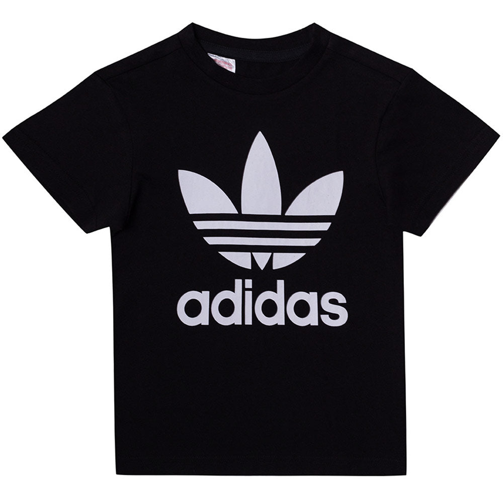 Adidas | Kid's Trefoil Tee Short Sleeve 'Black / White'
