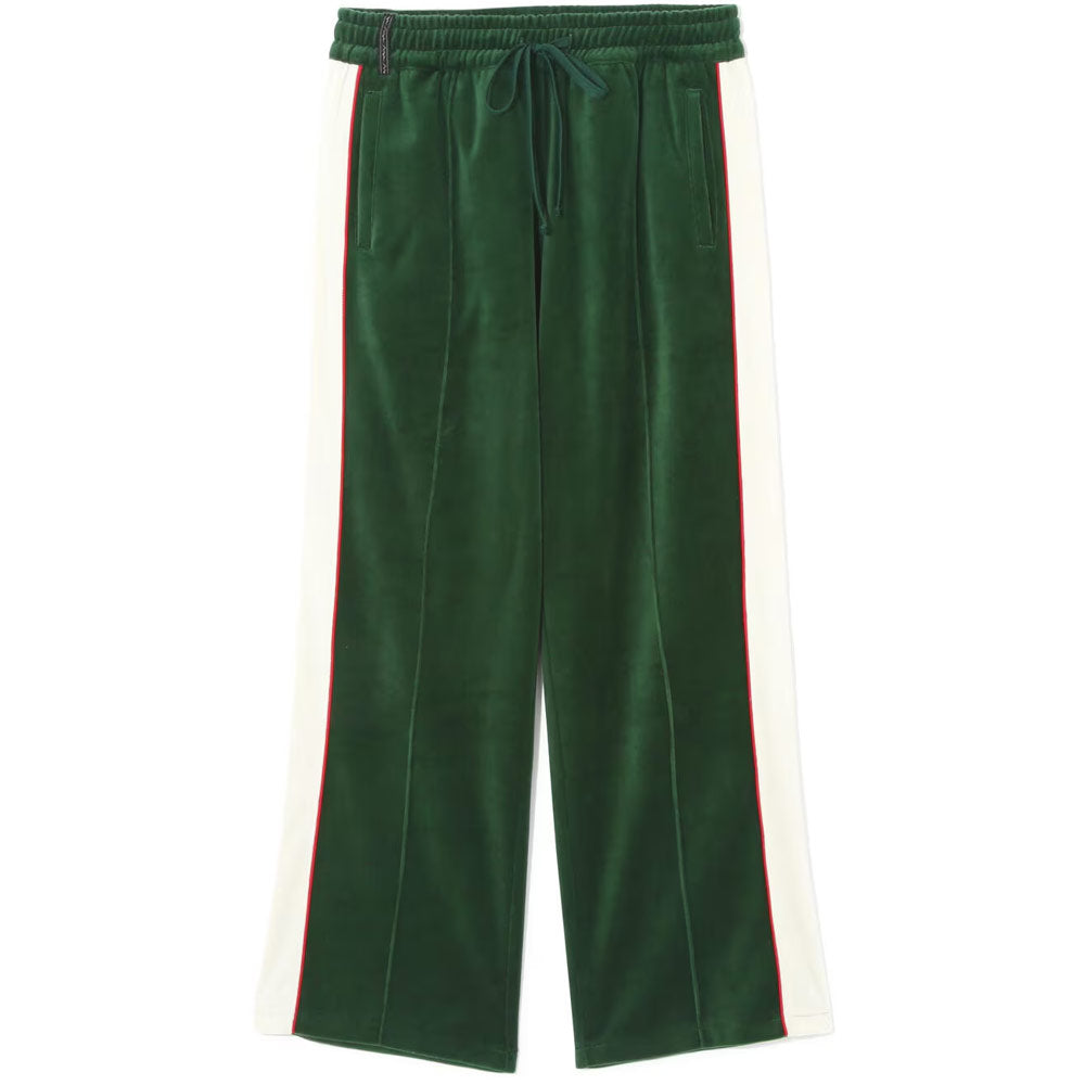 Velvet Track Pants 'Green'