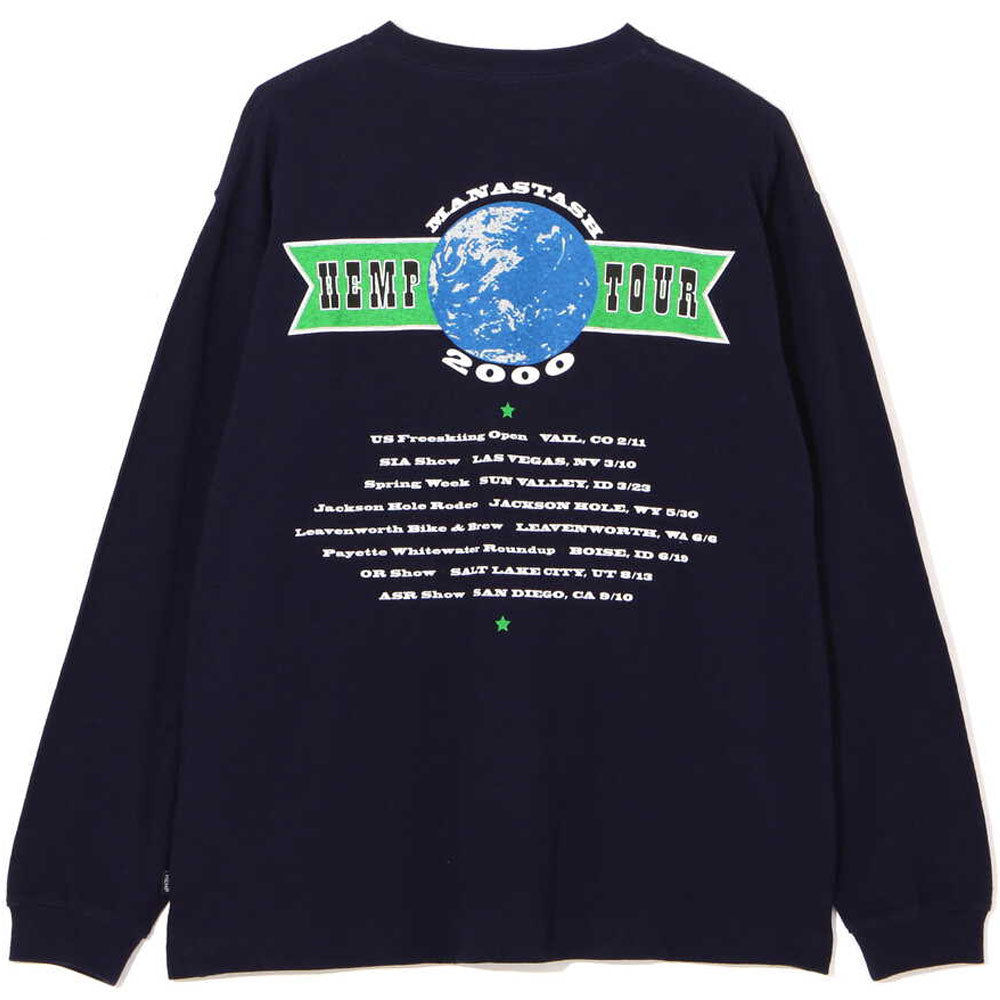 Hemp Long Sleeve Tee Hemp Tour 2000 'Navy'