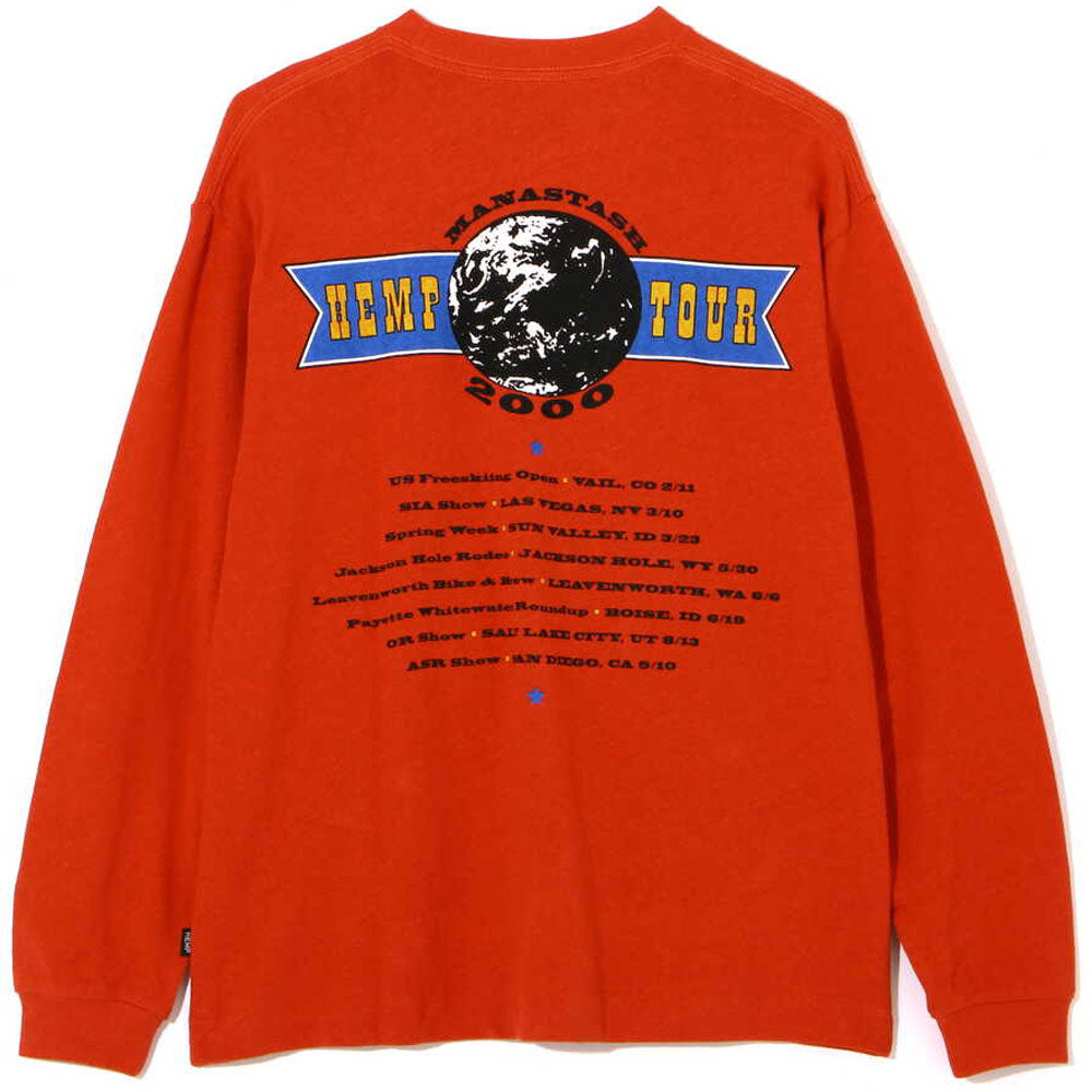 Hemp Long Sleeve Tee Hemp Tour 2000 'Orange'