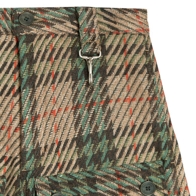 Knit Plaid Wool Front Pocket Pant 'Multi'