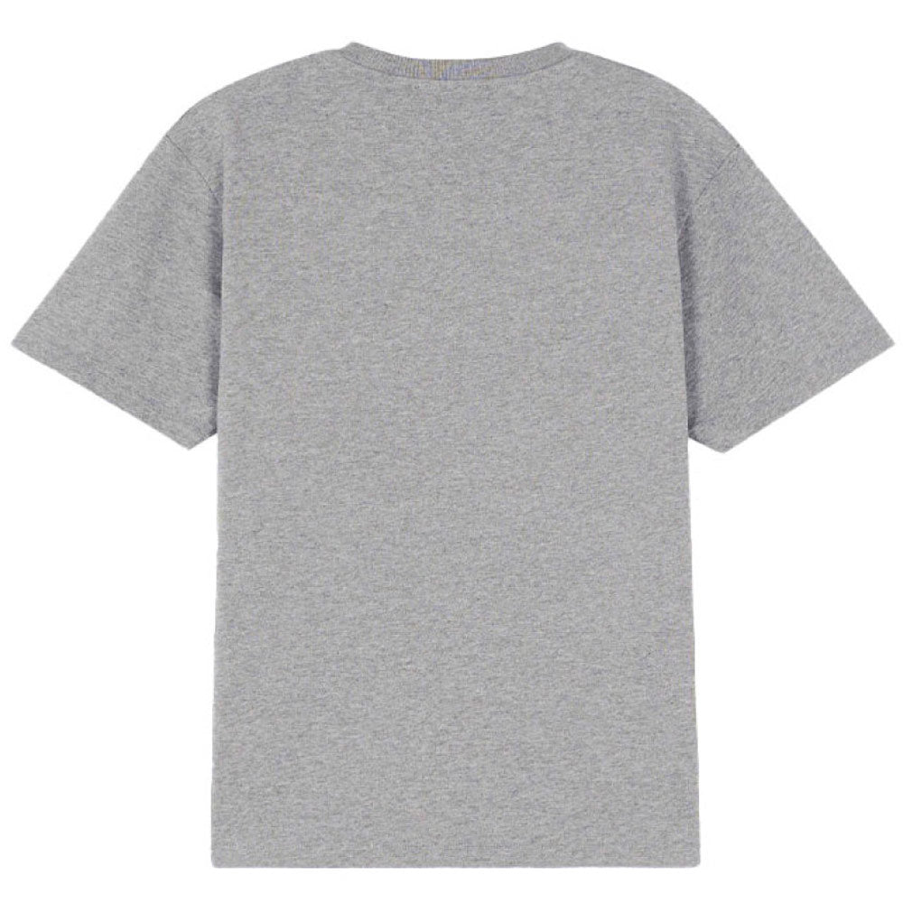 Embroidered Relaxed Tee-Shirt 'Grey Melange'