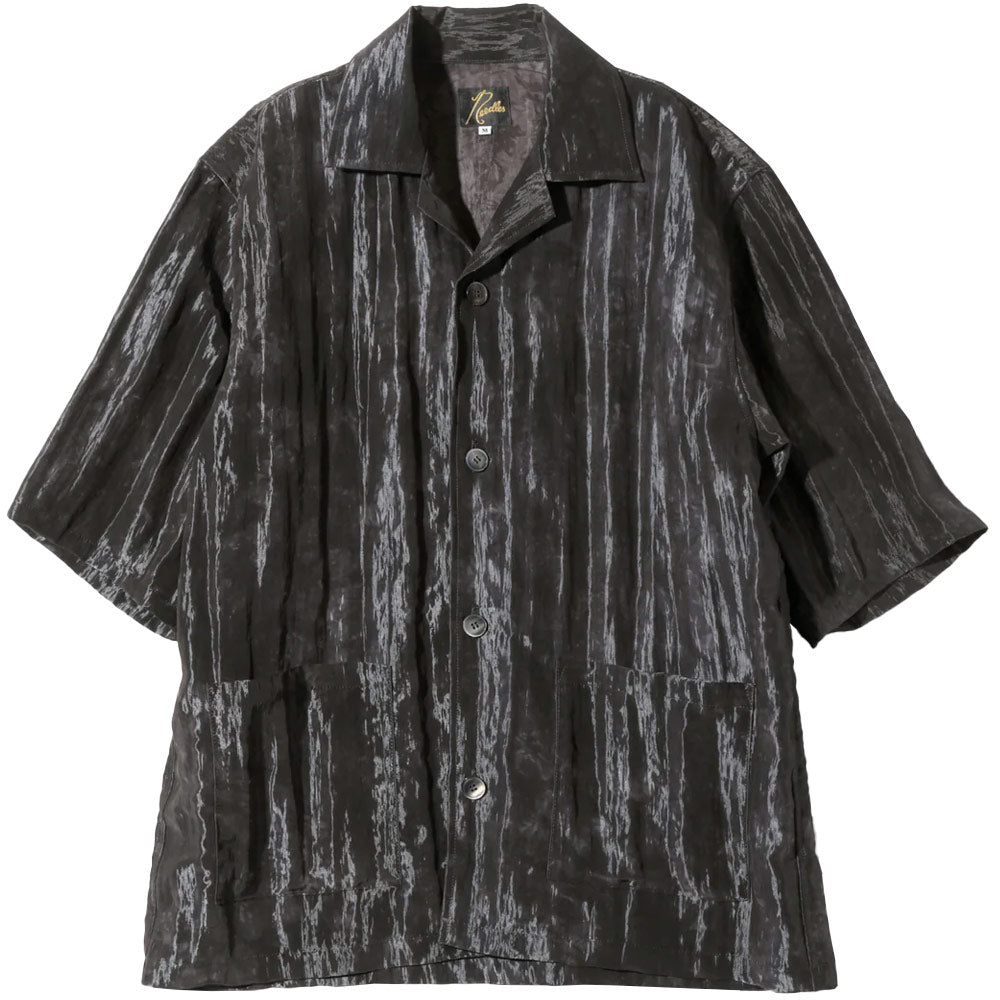 Cabana Shirt - R/N Bright Cloth Uneven Dye Short Sleeve 'Charcoal'