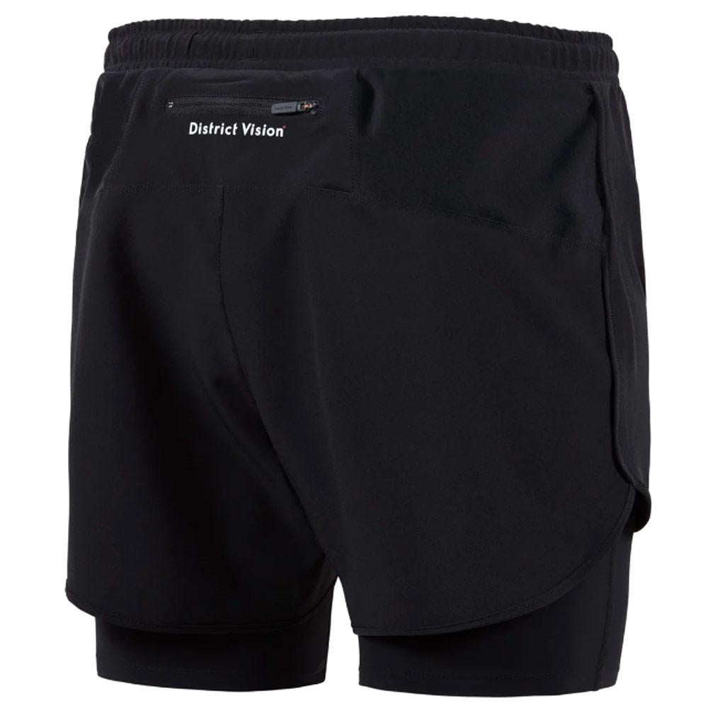 District Vision | Layered Pocketed Trail Shorts 'Black'