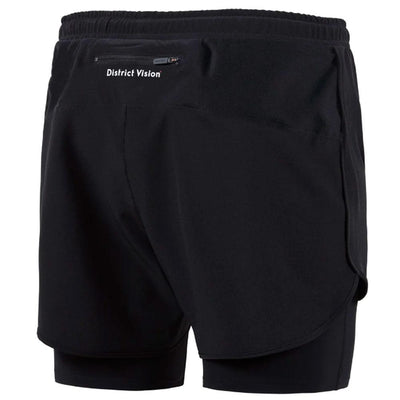 District Vision | Layered Pocketed Trail Shorts 'Black'