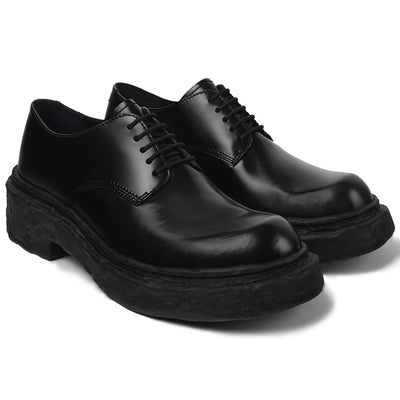 Vamonos Leather Blucher 'Black'