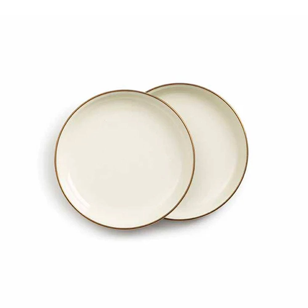 Enamel 2-Tone Salad Plate Set