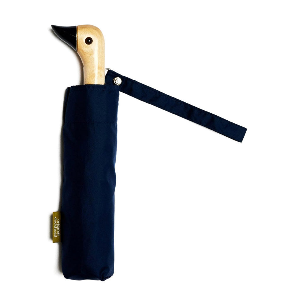 Compact Eco-Friendly Wind Resistant Umbrella 'Navy'