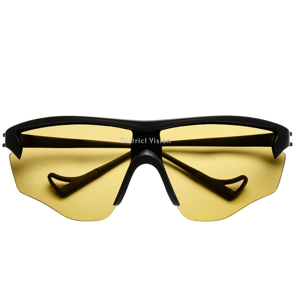 District Vision | Junya Racer Sunglasses 'Black/D+ Sports Yellow'